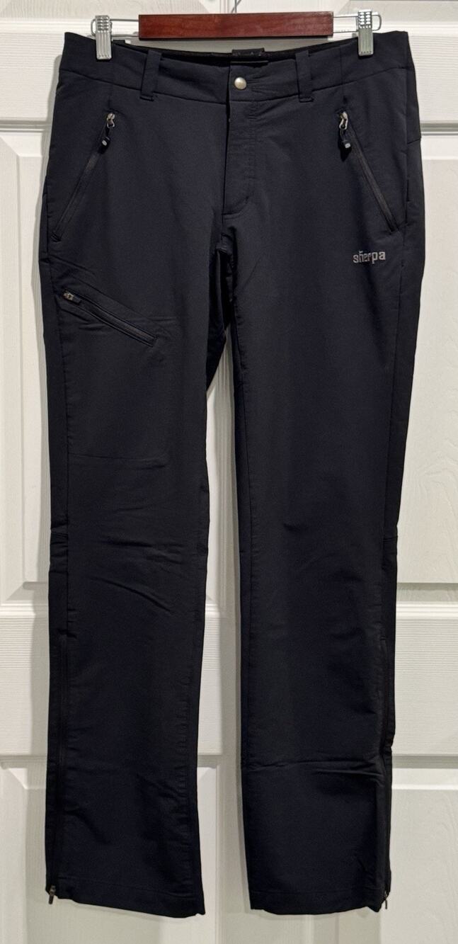 Sherpa Adventure Gear Pants Women's Pockets Size 8 Black Hiking